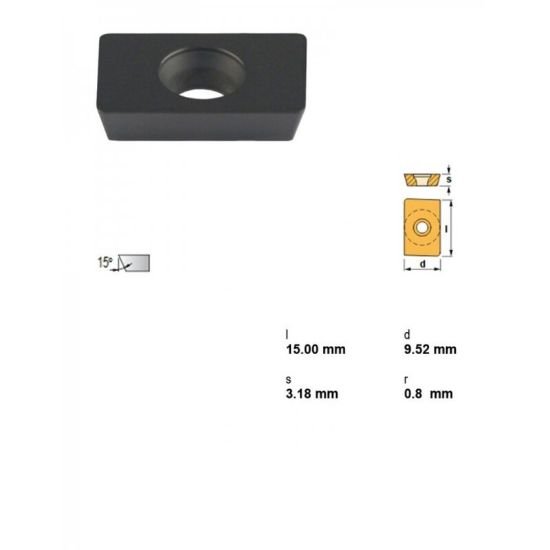 Picture of Canela Tool ADMW150308EPM25 Milling Insert Paralelagram